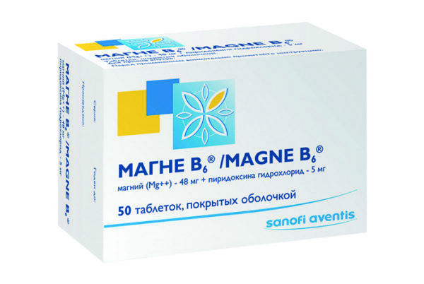 Препарат, содержащий магний и витамин В6