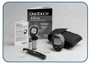 Контроль сахара с глюкометром One Touch Ultra